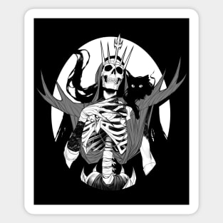 The Old Lich and His Cat Sticker